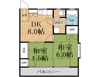 【間取り】 | グリーンハイツ