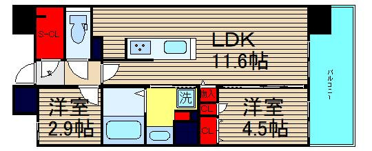 富士林プラザ15番館の間取り