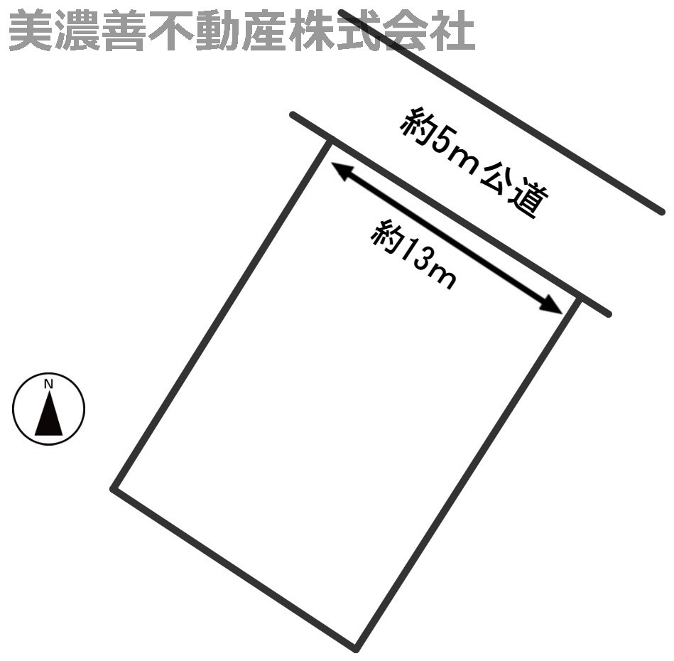 ５４９４９　岐阜市長森本町土地の区画図