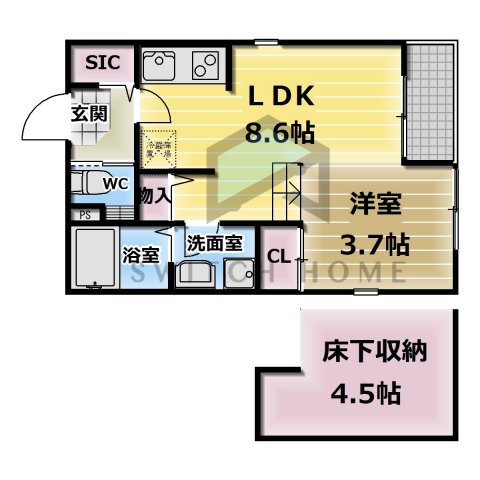 【間取り】 | ハーモニーテラス下小阪