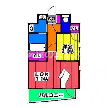 【間取り】 | リアンシエルブルー東比恵Ⅱ | リアンシエルブルー東比恵Ⅱの間取り