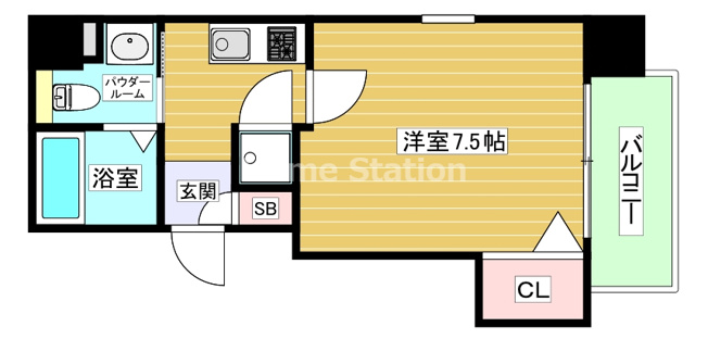 【間取り】 | エルミタージュ福島