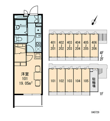 【区画図】 | レオパレスひらかた