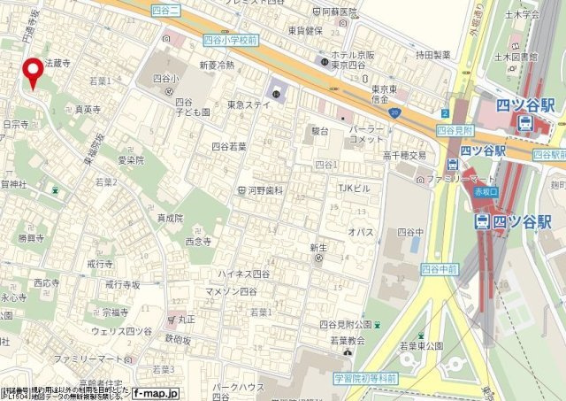 エトワール四谷の地図|エトワール四谷