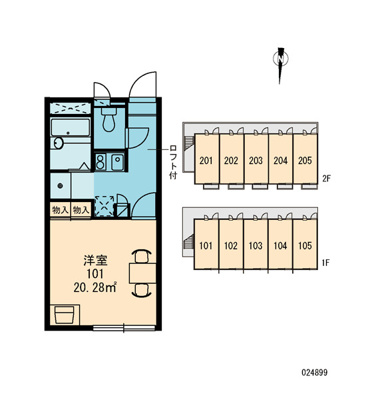 【区画図】 | レオパレス鴫野　ふるさと
