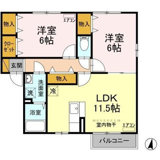 【間取り】 | イーストコートB
