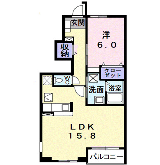 【間取り】 | ミゾノカワＡ