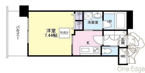 レジディア新大阪Ⅱの間取り