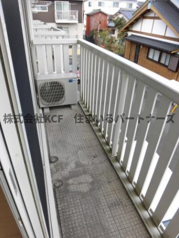 ガーデンヒルズ荒木のバルコニー|お洗濯にも便利なバルコニー付き