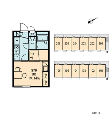 【区画図】 | レオパレス杭瀬北新町Ⅰ