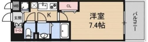 Luxe十三の間取り