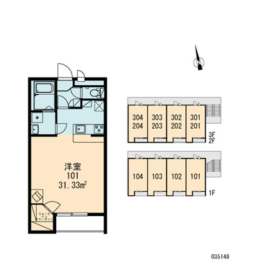 【区画図】 | レオパレス照ヶ丘