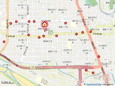 【地図】 | アルフラット椿　Ａ棟