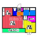 【間取り】 | Ｄ－ｒｏｏｍ大橋の間取り