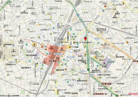 バロックコート池袋の地図