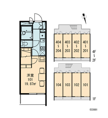【区画図】 | レオパレス遊眠舎