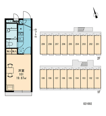 【区画図】 | レオパレスネイバーズＮ