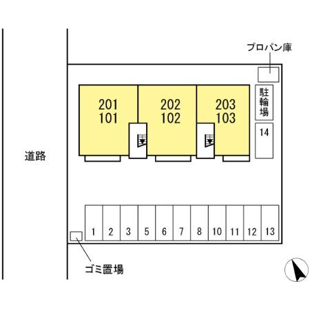 デュークコートの区画図