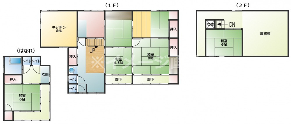 肥前町杉野浦売家の間取り