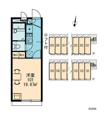 【区画図】 | レオパレスＯｐｔｉｍ髙月