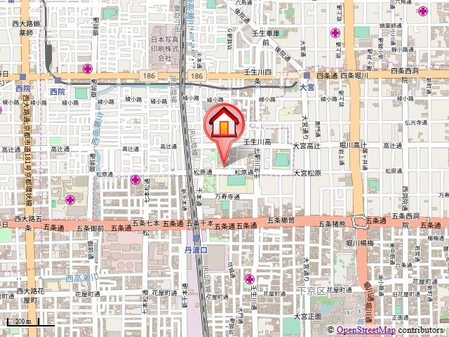Grange四条大宮（グランジェ四条大宮）の地図