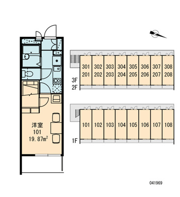 【区画図】 | レオパレスミント千里