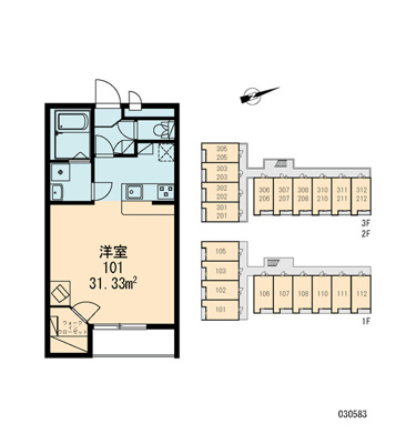 【区画図】 | レオパレスエメラルドストーン