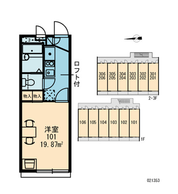 【区画図】 | レオパレスクレール猪名寺
