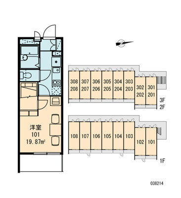 【区画図】 | レオパレスＯＫＡＮＯ