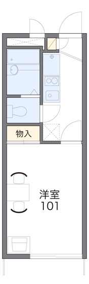 【間取り】 | レオパレスゴールドイーストⅢ