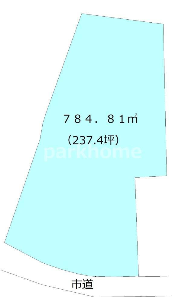 南国市堀ノ内の土地図