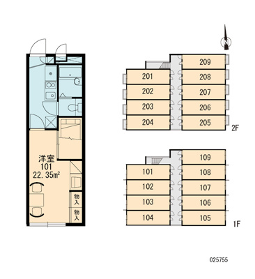 【区画図】 | レオパレス北巽駅北