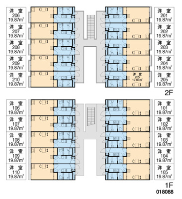 【区画図】 | レオパレスＺＩＯＵＮ 