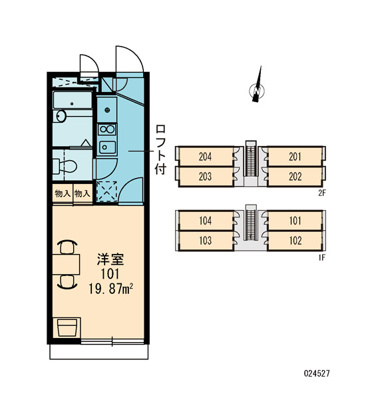 【区画図】 | レオパレスはっぴーち