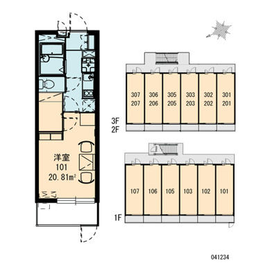 【区画図】 | レオパレスエーデル菱屋西