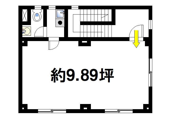 春日ビルⅡの間取り|事務所にぴったり