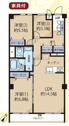 【間取り】 | 【家具付き】トーア余丁町マンション