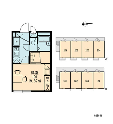 【区画図】 | レオパレス湯里