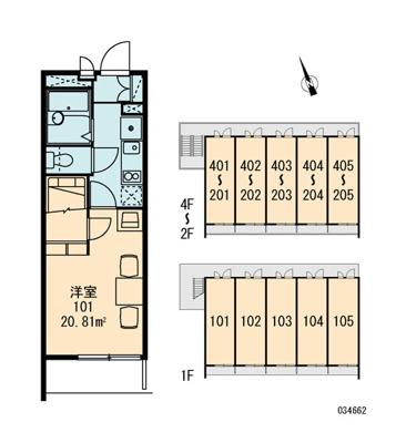 【区画図】 | レオパレスドゥジェーム鳴尾