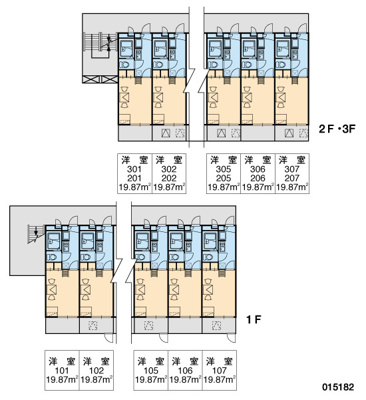 【区画図】 | レオパレスＣＯＭＦＯＲＴひらのⅡ