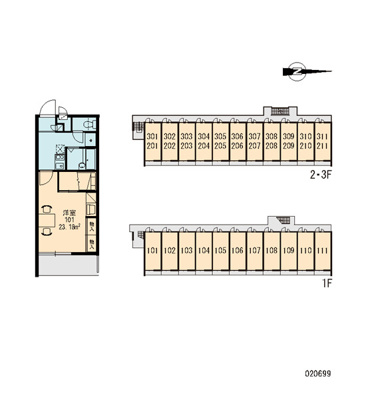 【区画図】 | レオパレススリーアローズ