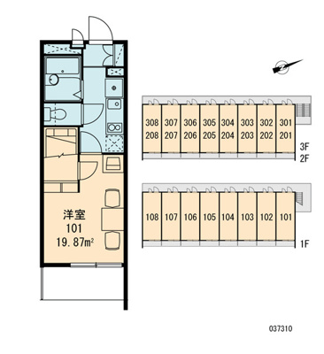 【区画図】 | レオパレス東今里Ⅱ