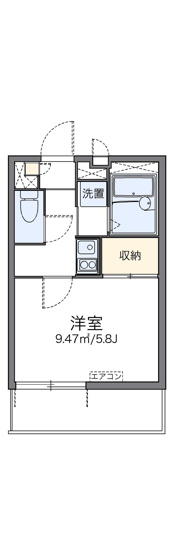 【間取り】 | レオパレスＯａｋｃｏｕｒｔ長橋