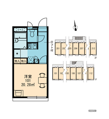 【区画図】 | レオパレスＮＩＳＨＩＯＫＡ