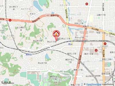 【地図】 | サンガーデン衣山Ａ棟Ｂ棟