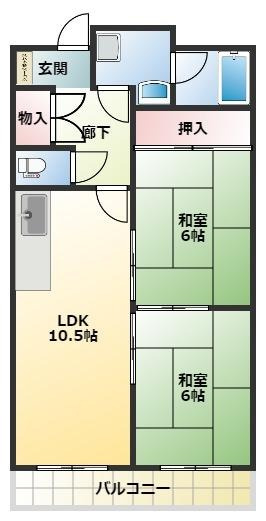 レジデンス・ニチューの間取り