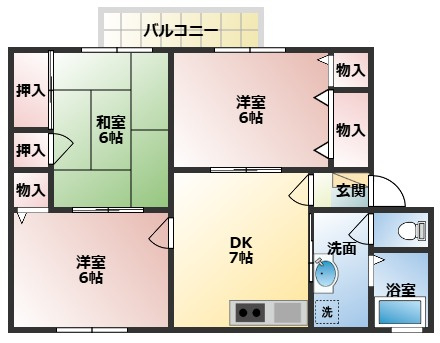 【間取り】 | ガイア―ヒルズⅠ