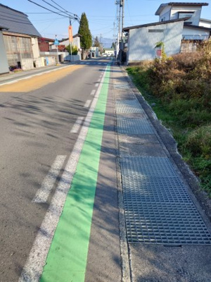 【前面道路含む現地写真】 | 米沢市舘山4丁目　土地
