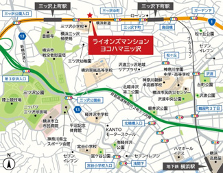 【地図】 | ライオンズマンションヨコハマ三ツ沢