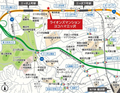 【地図】 | ライオンズマンションヨコハマ三ツ沢